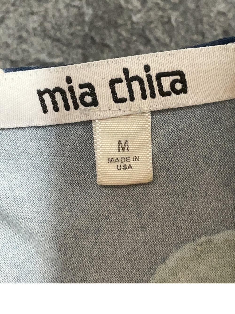 Mia Chica Navy Dress with Peach Floral Print - Picture 3 of 4